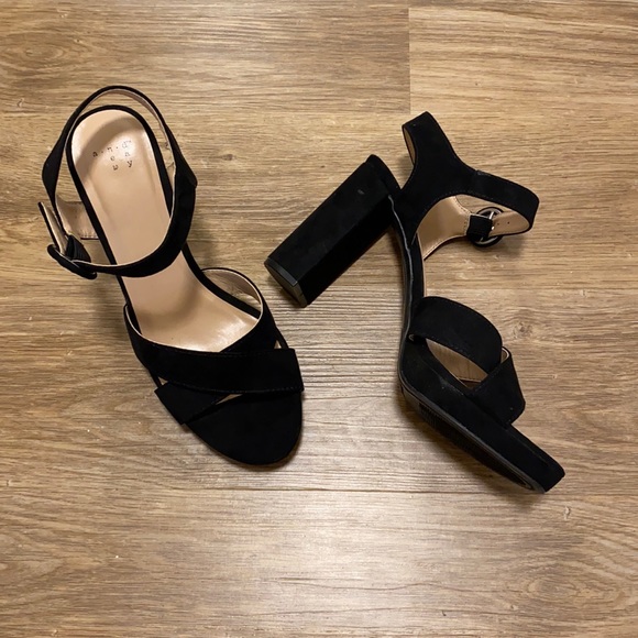 a new day Shoes - A New Day Velvet Black Heel